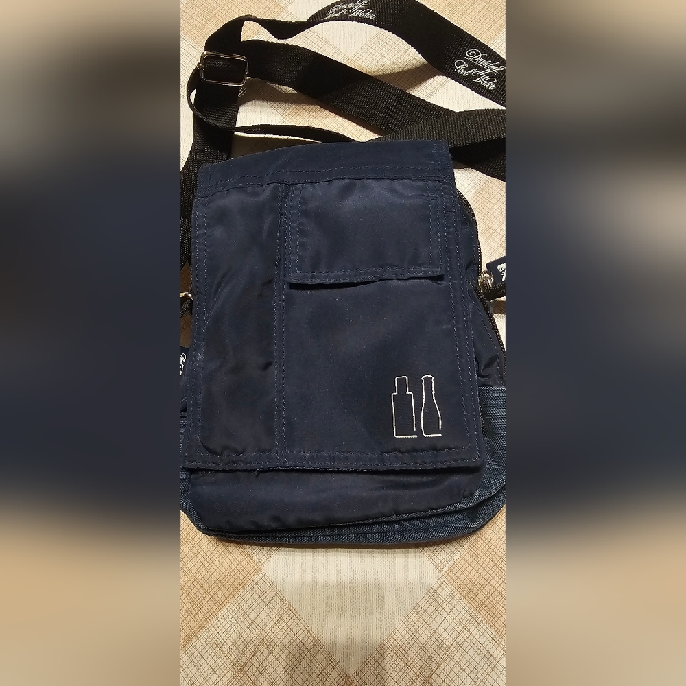 Davidoff CoolWater Nylon Navy Crossbody Bag for Men